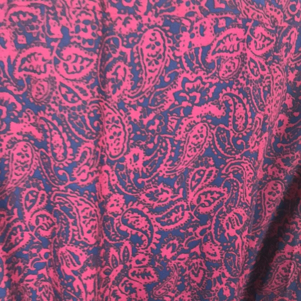 MSK Women's 8 Beet Red Paisley Fit & Flare Dress‎ Whimsigoth Goth Cocktail NEW